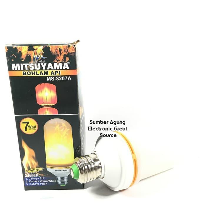 AW* Bohlam Api MS8207A Mitsuyama 7W 7 Watt 3 Fungsi Api Warm White