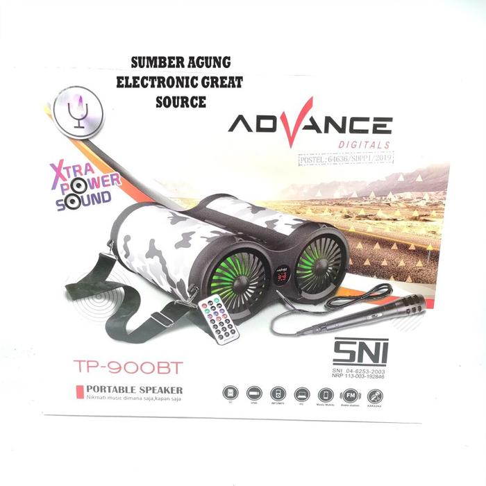 AW* Advance TP900BT Portable Speaker Teropong Besar Bluetooth Double