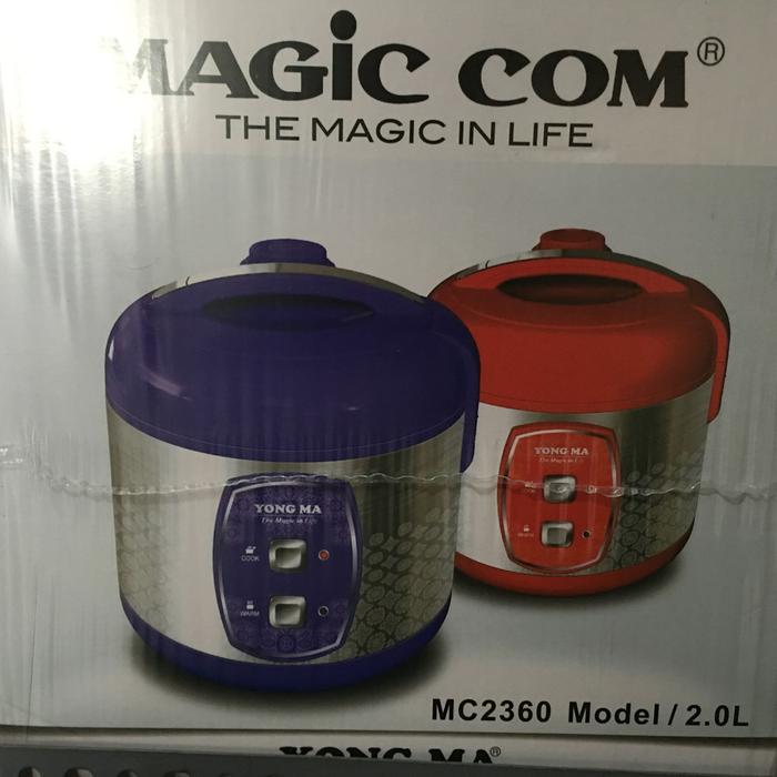 AW* MAGIC COM YONGMA 2 Liter MC2360 Rice Cooker Warmer Stainless