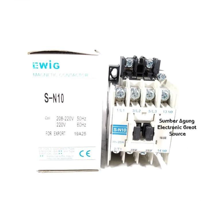 AW* Kontaktor 10A EWIG Contactor SN10 10 Ampere 220V Original