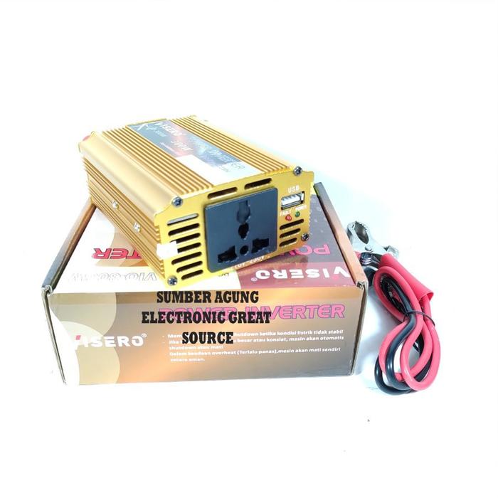 AW* Visero Power Inverter Pegubah Arus DC 12V ke AC 230V Tembaga Murni