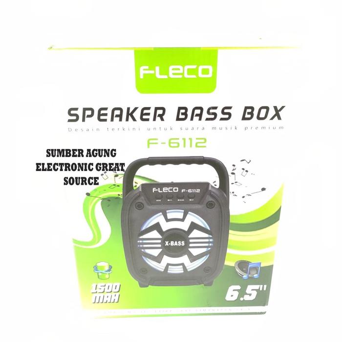 AW* Fleco Speaker Bass Box F6112 F6111 6.5inch 1500mAh Portable