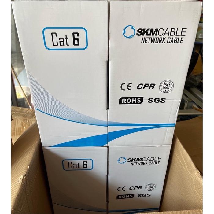 AW % kabel lan SKM utp cat6 panjang 1roll 305meter kabel internet