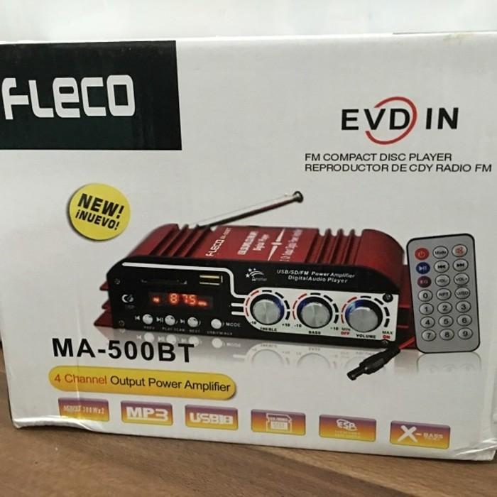 AW* Fleco Amplifier MA500 BT Ampli Car USB SD DVD CD FM MP3
