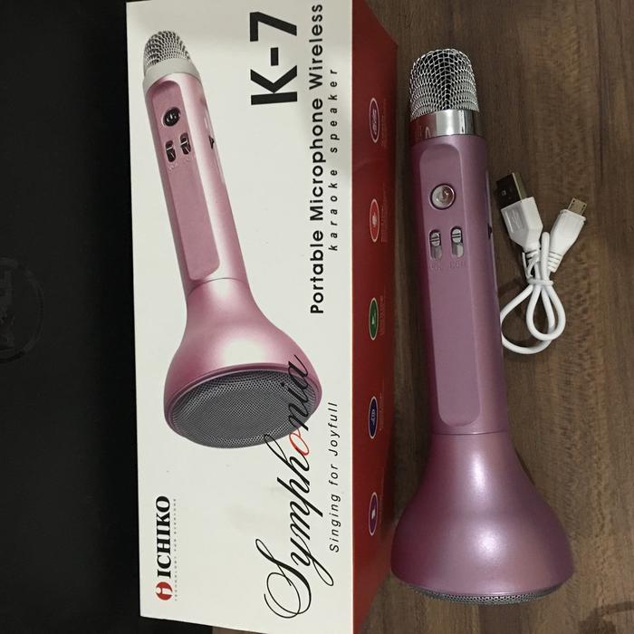 AW* MIC SPEAKER PEMUTAR MUSIK Portable Bluetooth Memori Karaoke Ichiko