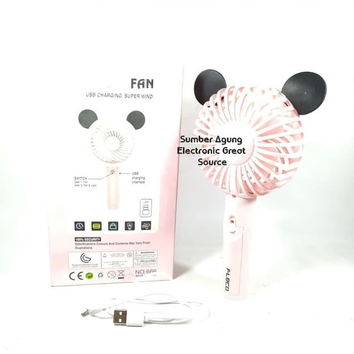 AW* Funny Fan Kipas Mini Portable 666 F666 Micky Mouse Mikimos USB