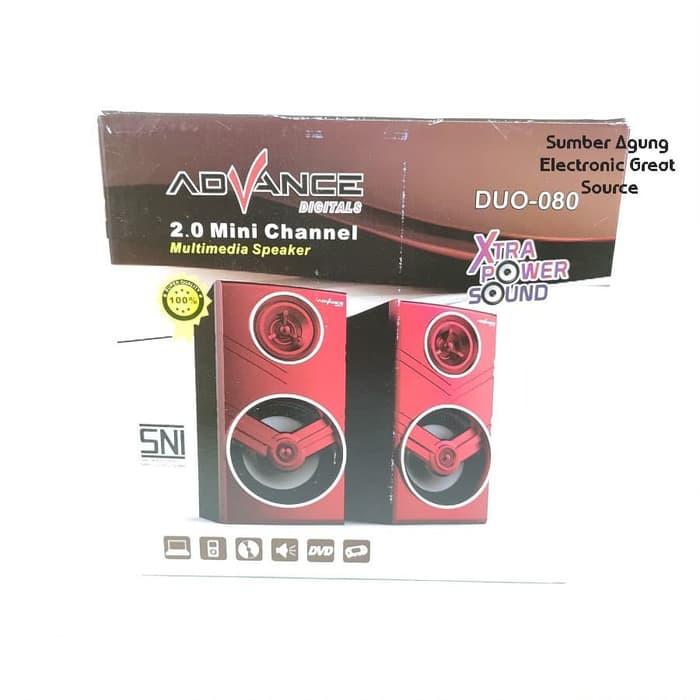 AW* Speaker Kompputer Advance Duo-080 Duo08 2.0 Mini Channel