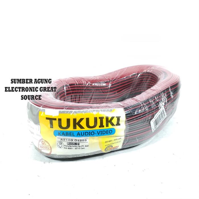 AW* Kabel Listrik NYZ 2x10 TUKUIKI Cable TWIN FLAT 2x10 Merah Hitam