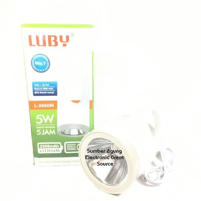 AW* Senter Emergency L2660M 2660 L2660 Dimmer 2200mAh Tahan 5Jam LED