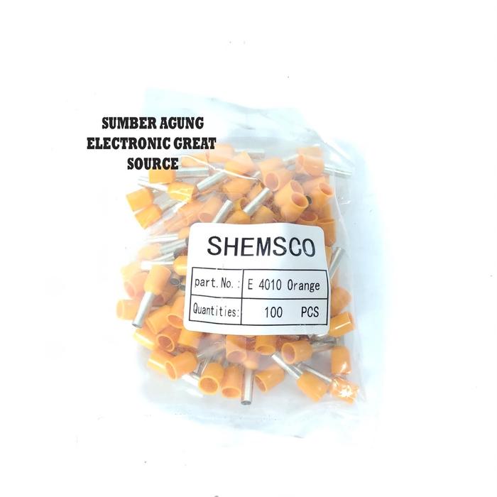 AW* Skun Ferrules 4mm Tipe E4010 Shemsco Skun Kabel Lurus Feru Ferules