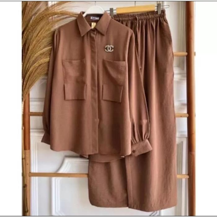 Setelan Wanita Kekinian Balila One Set Crinkle Terbaru Baju Satu