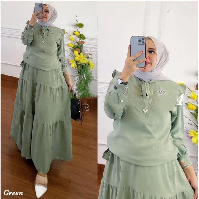 Ruby Set Cringkel Rok Jumbo