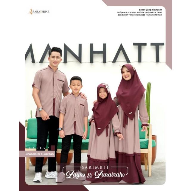 Sarimbit Zayn dan Zunairah By Raisa Hijab Family Couple Lebaran 2023