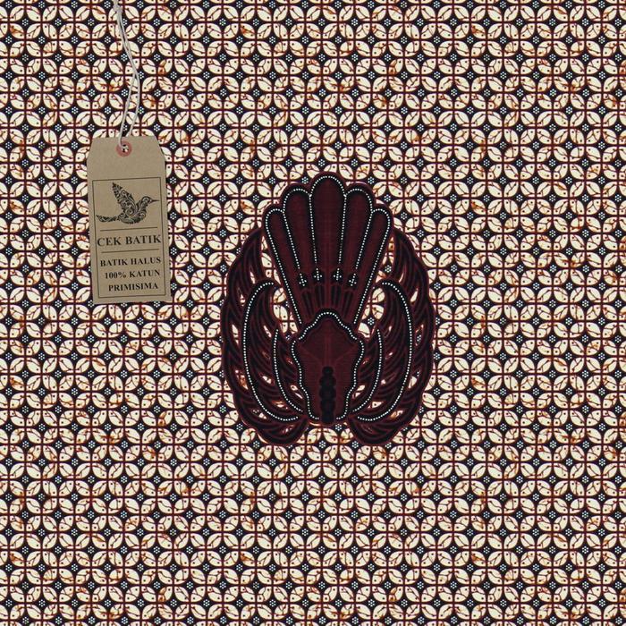 Motif Batik Kawung Mini Gajah Mada Classic Gading Mas (Putih Cream)