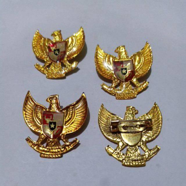 Pin Garuda Fiber Pin Burung Garuda Fiber Koting Pin Peci Pin Paskib