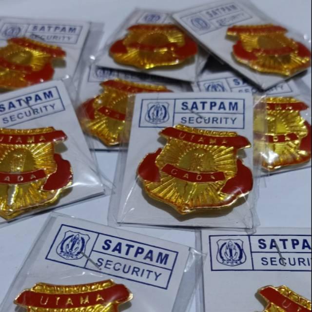 Pin Gada Utama Security Satpam Peniti ORIGINAL Kwalitas Bagus