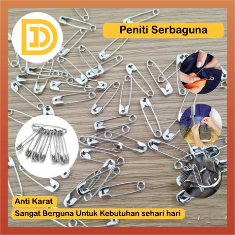 Peniti Besar Kecil Peniti Jilbab Kuat Cantel Kasur Jumbo Silver Tebal