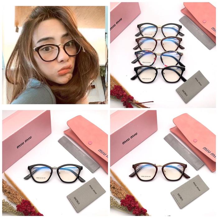 Cod Kacamata Fashion Wanita Frame Miumiu Jk58538 Super & Free Cleaners