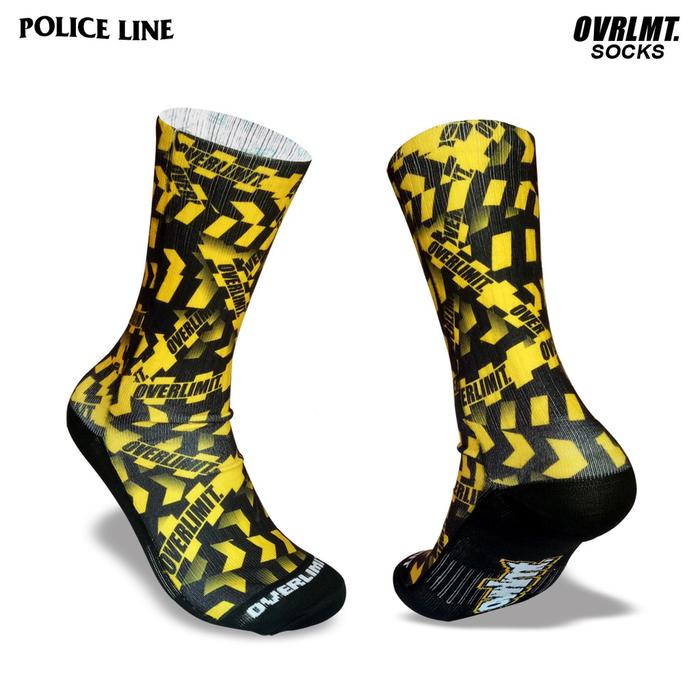 KAOS KAKI PRINTING OVERLIMIT POLICE LINE KAOS KAKI SKATE OLD SKOOL