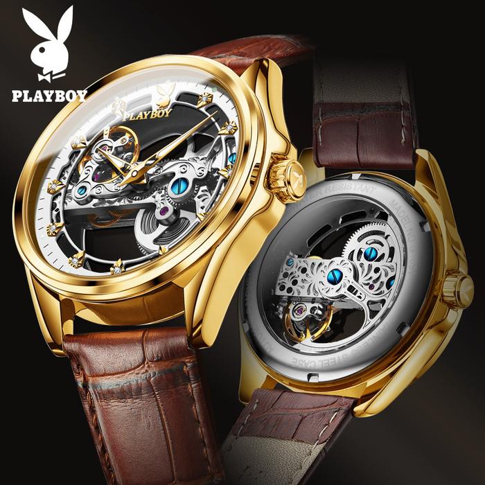 Jam Tangan Palyboy Playboy Playboy Merek Watch Otomatis Mekanis Jam T