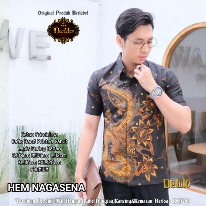 BATIK PRIA LENGAN PENDEK REGULAR KEMEJA BATIK LENGAN PENDEK NAGASENA