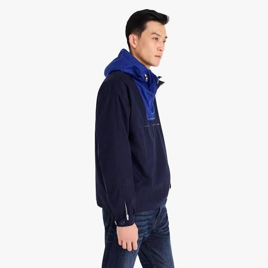 Original Jaket Parka J.Crew Side-Zip Cotton Anorak Jacket Original