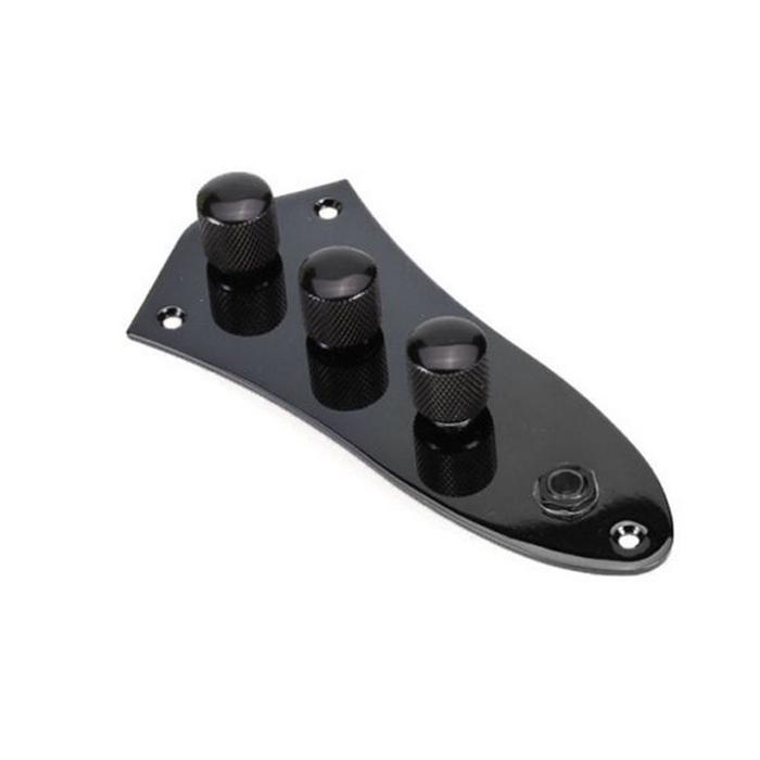 SUN Black Prewired Loaded Guitar Control Plate Fr Fender Jazz Bass