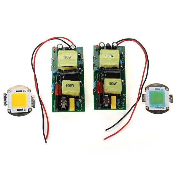 Terbaru 100W LED White High Power Lamp Chip Plus 100W Power Driver