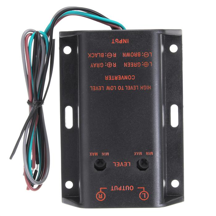 Terbaru 2 RCA Speaker High to Low Level Line Output Amplifier