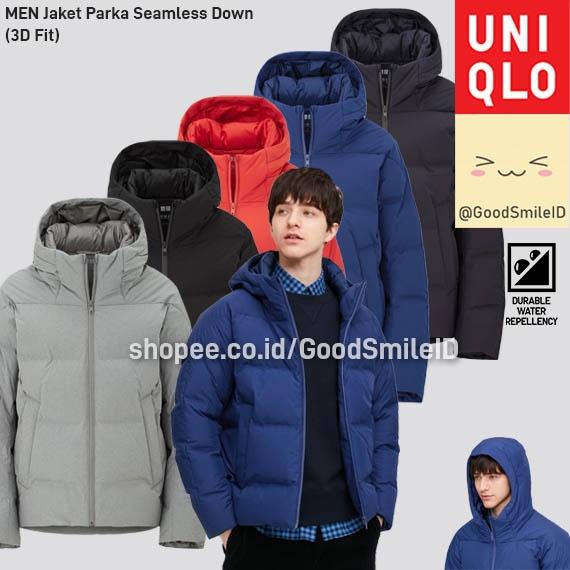 SALE UNIQLO JAKET PARKA SEAMLESS DOWN 3D FIT WINTER JACKET HANGAT PRIA