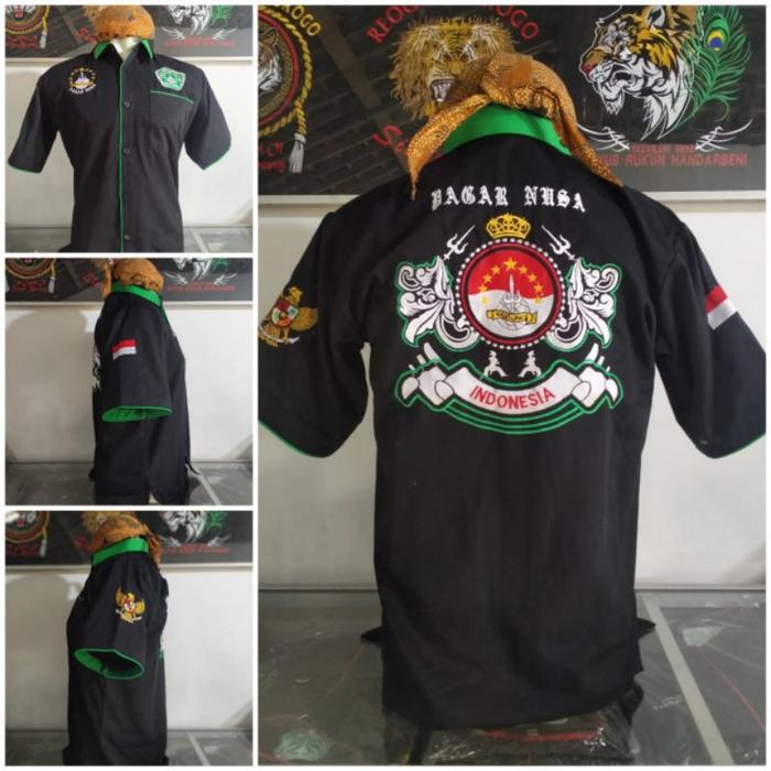 Baju pagar nusa mahkota white / Baju pn / baju bordir