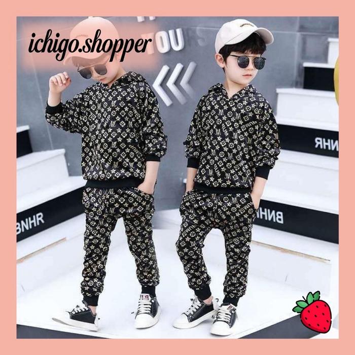 4-5th SETELAN SWEATER ANAK LAKI LAKI IMPORT LV STAR FASHION