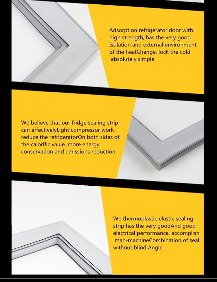 KFMarket Pabrik Pemasok Baik Pintu Kulkas Gasket Karet Seal Strip