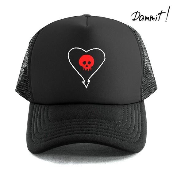 Topi Jaring Trucker Hat Music Band Alkaline Trio Unisex