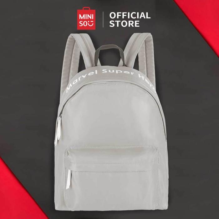 Miniso Official MARVEL backpack Tas Ransel Tas Punggung - Abu-abu