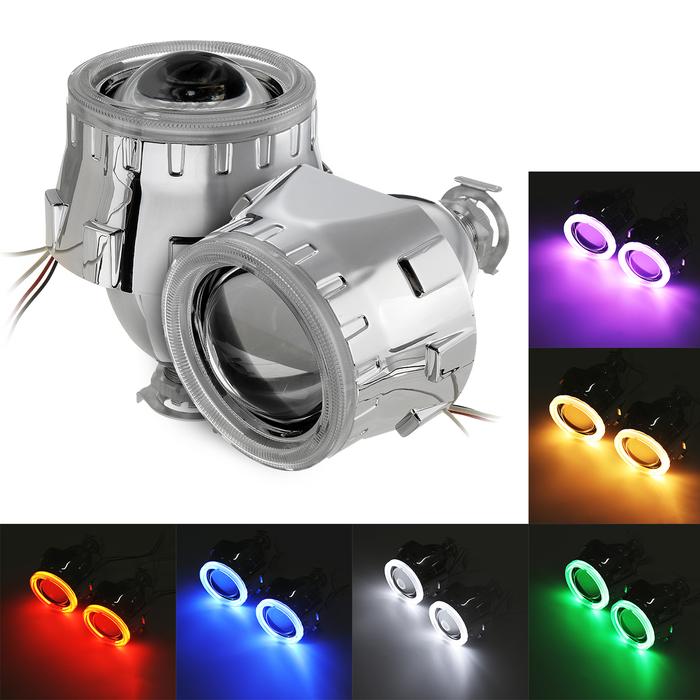 Terbaru 2.5 Inch H1/H4/H7 Bi-Xenon HID Projector Headlights