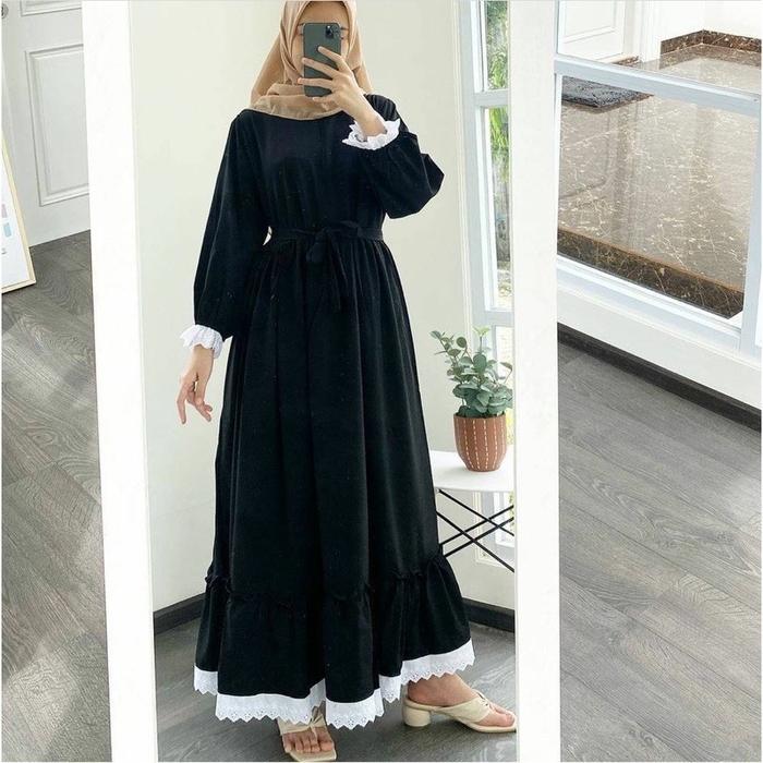 Gamis Terbaru 2021 Baju gamis Remaja Modern Kekinian Polos