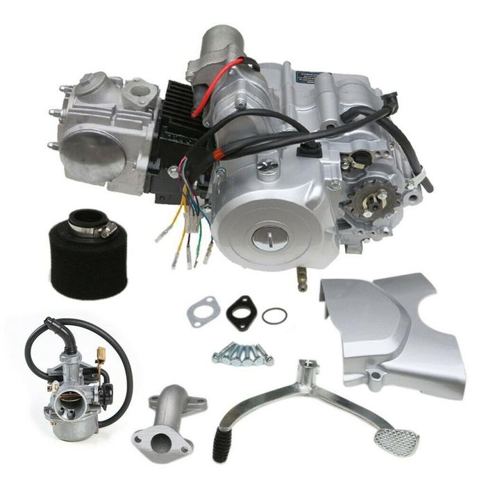 Terbaru 125cc Engine Motor Kit Semi Auto 3 Speed + Reverse ATV Quad