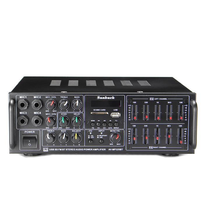 Terbaru 326BT 2000W bluetooth Stereo Audio Power Amplifier Dual