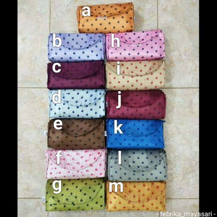 Mukena / Mukenah / Rukuh Parasit Parasut Polkadot Jumbo Besar Abutai
