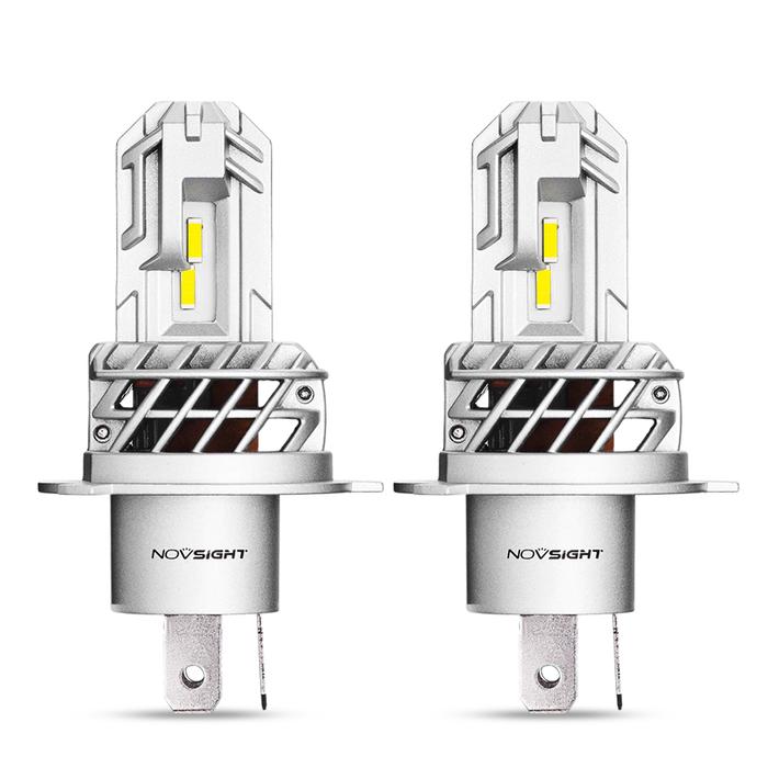 Terbaru NovSight N35 2PCS H4 12V 50W 10000LM 6000K LED Bulbs