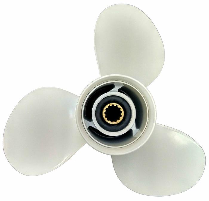 Terbaru 11 x 15 Aluminum Outboard Propeller For Yamaha 40-60HP