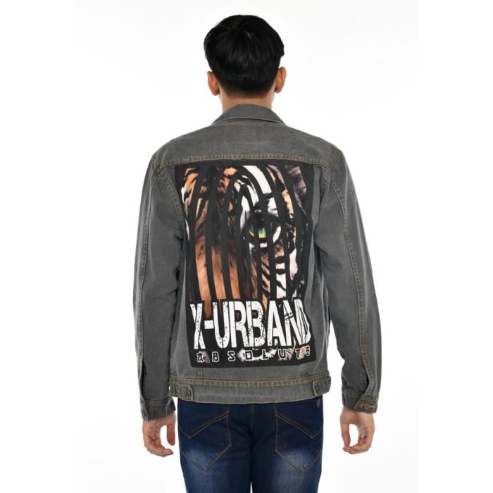 X Urband Absolute Jaket Jeans Grey Pria Wanita DOHC Official