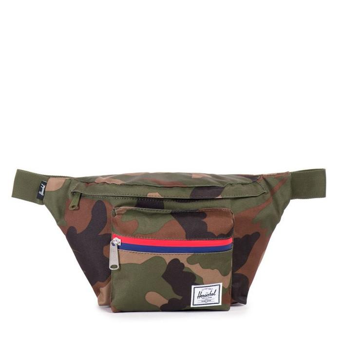 Herschel Seventeen Hip Pack Woodland Camo Army Waist Bag Pria Waistbag
