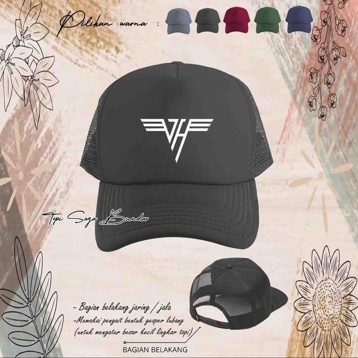 Topi Trucker VAN HALEN BAND keren pria wanita topi jaring distro TSB