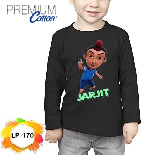 Kaos Upin Ipin Jarjit Lengan Panjang Anak Katun Combed #LP-170