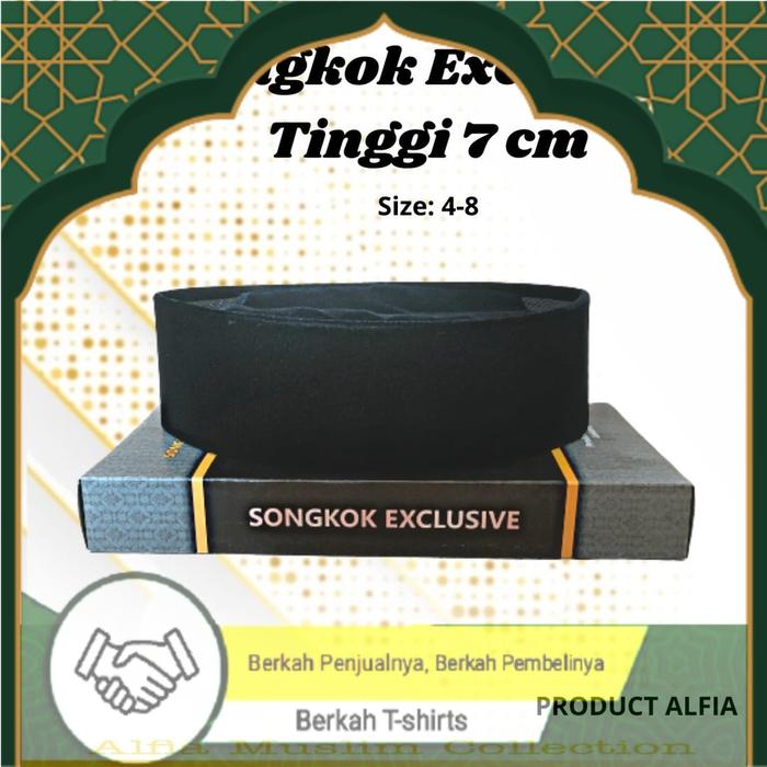 Songkok Hitam Tinggi 7 Songkok Nasional Peci Hitam Alfia