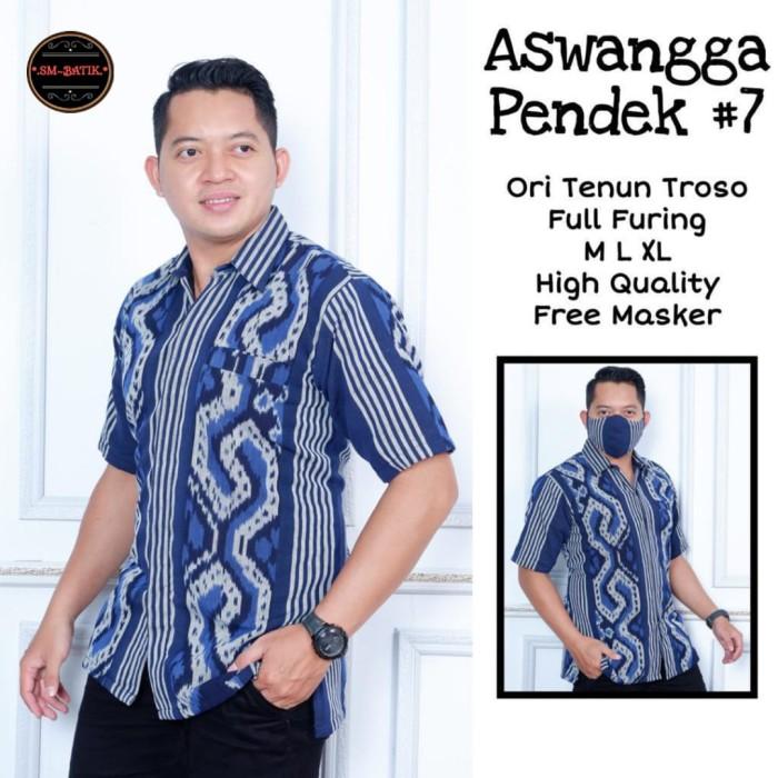 TENUN ASWANGGA 7 Kemeja Batik Pria Lengan Pendek by SM - M