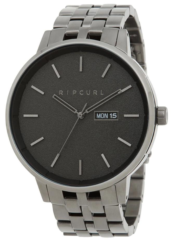 Rip Curl Men Detroit Gunmetal Stainless Steal Watch - Gun Metal