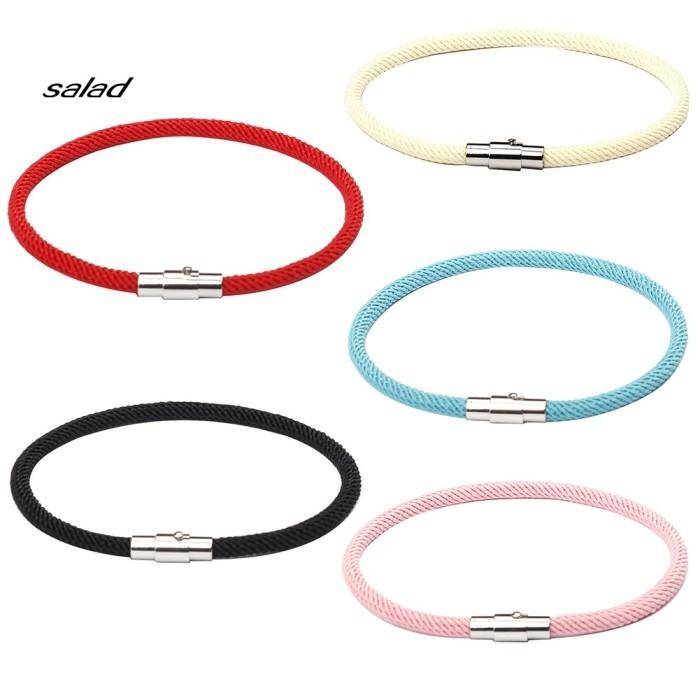 GELANG TALI KEPANG NILON PRIA WANITA GESPER MAGNETIK PREMIUM ORI G460